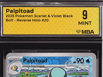2025 Pokemon Scarlet & Violet Black Bolt Palpitoad Reverse Holo MBA 9 #20