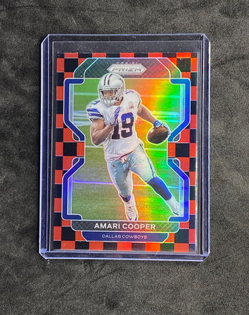 2021 Prizm Amari Cooper Black and Red Checkerboard