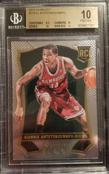 Giannis Antetokounmpo Select RC BGS 10 Pristine