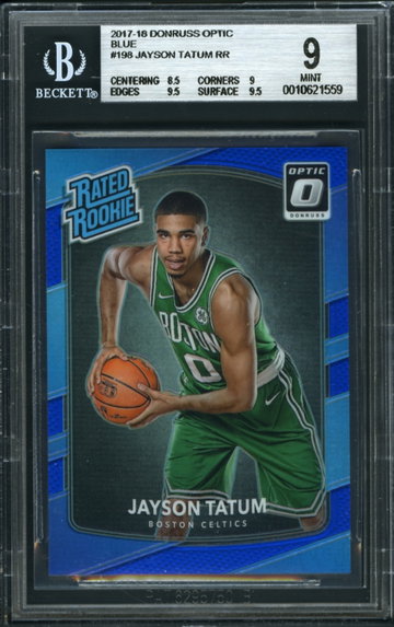 2017 OPTIC BLUE /49 JAYSON TATUM BGS 9