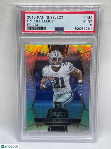 2016 Panini Select Ezekiel Elliott #139 Prizm PSA 9