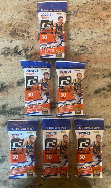 2020-21 Donruss NBA Fat Packs lot 5