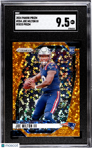 2024 Panini Prizm Joe Milton III #354 Disco SGC 9.5