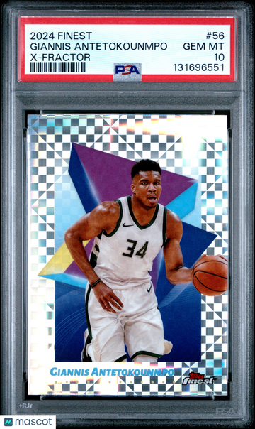2024 Topps Finest Giannis Antetokounmpo #56 X Fractor PSA 10