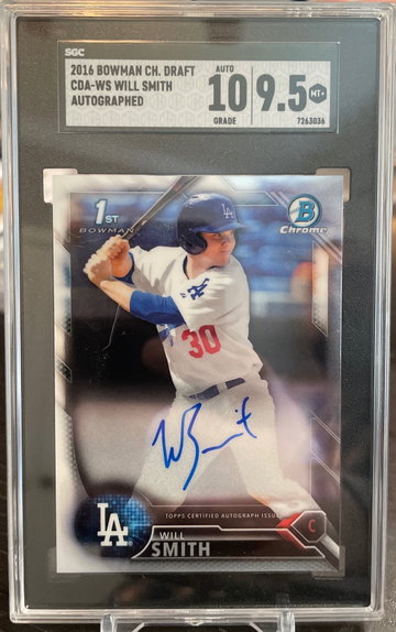 Will Smith 2016 Bowman Chrome Auto SGC 9.5/10