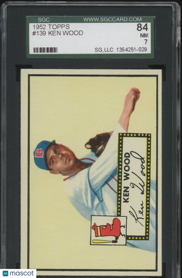 1952 Topps Ken Wood #139 [Base] Base Set SGC 7 Topps