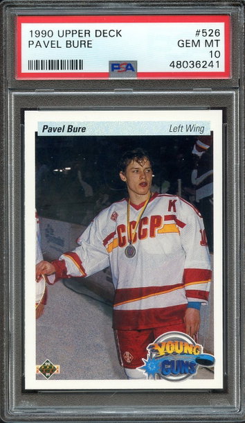 1990 Pavel Bure Upper Deck Young Guns #526 Canuck HOF RC PSA 10 
