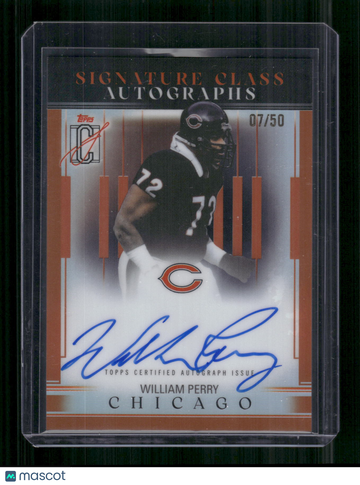 2025 Topps Signature Class William Perry #SCL-WP /50