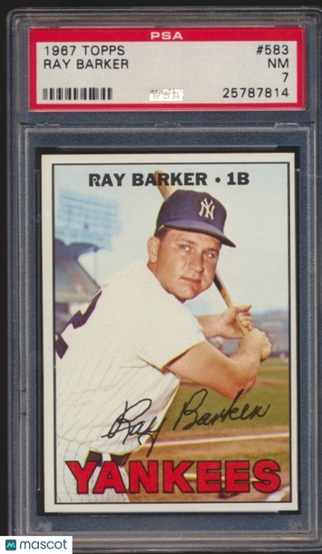 1967 Topps Ray Barker #583 PSA 7
