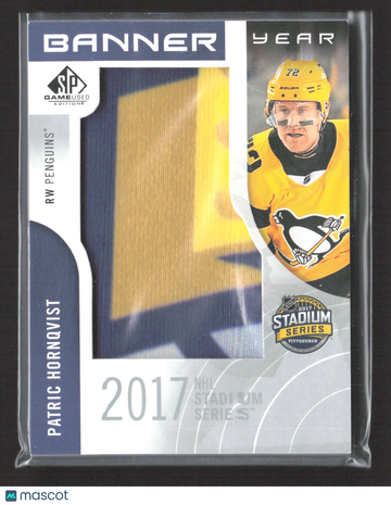 2018 Upper Deck SP Game Used Banner Year Patric Hornqvist #BSS-PH Game Used Banner