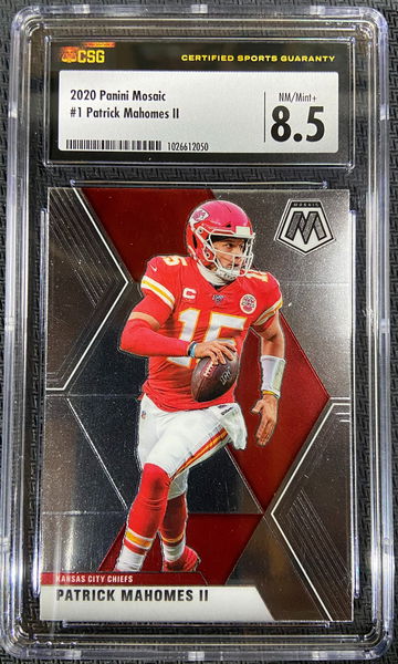 2020 Panini Mosaic Patrick Mahomes CSG 8.5