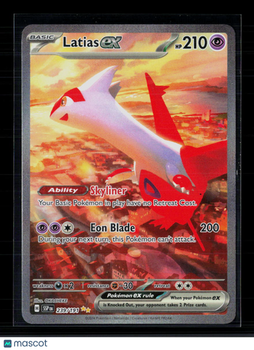 2024 Surging Sparks Latias EX Etched Secret Rare SAR #239/191