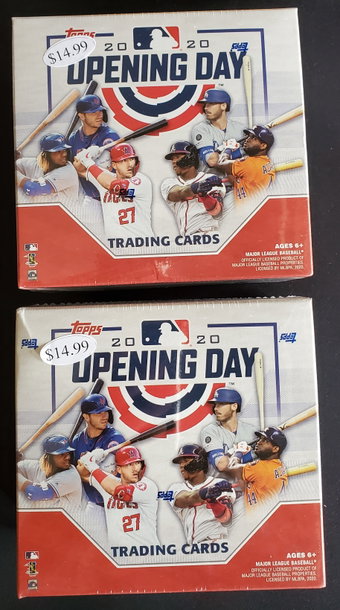 2020 Topps Opening Day Blaster Box 17 Packs Target Red Parallel Luis Robert Yordan Alvarez Lewis Bo Bichette RC Lot2x
