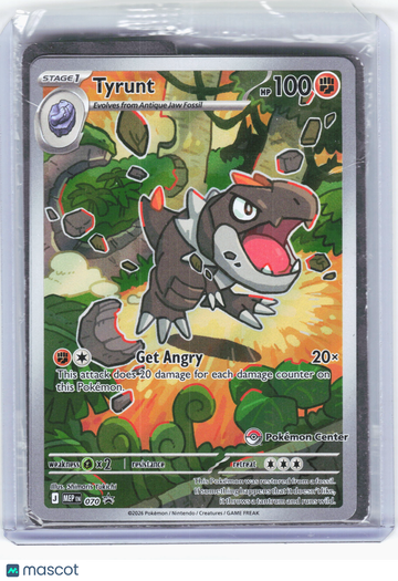 Mega Evolution Promo Tyrunt Holo Black Star Promo [Sealed] (Pokemon Center Stamped) #070