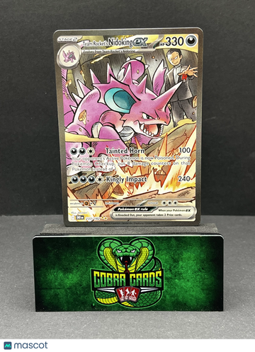 2025 Destined Rivals Team Rocket's Nidoking EX Etched Secret Rare SAR #233/182