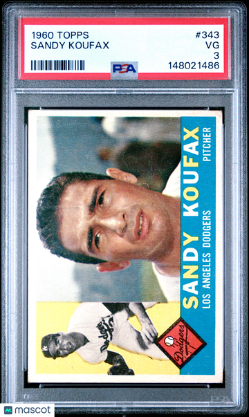1960 Topps Sandy Koufax #343 PSA 3