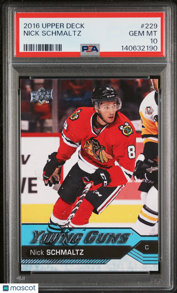 2016-17 Upper Deck Nick Schmaltz #229 Young Guns Rookie PSA 10