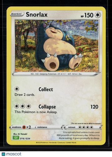2023 Classic Collection Snorlax Holo #16/34