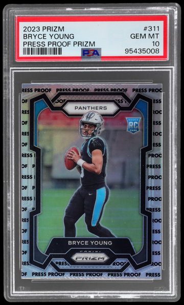 2023 Panini Prizm Bryce Young Press Proof Prizm PSA 10 RC