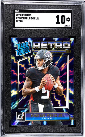 2024 Donruss #7 Michael Penix Jr. Retro SGC 10