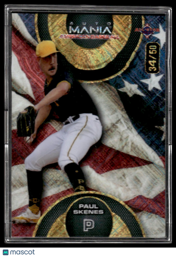 2024 Wild Card Auto Mania Paul Skenes #AMAC-PS3 /50 Auto