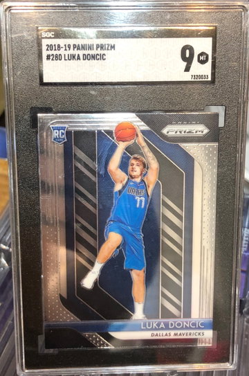 Luka Doncic SGC 9 MINT PRIZM ROOKIE 280