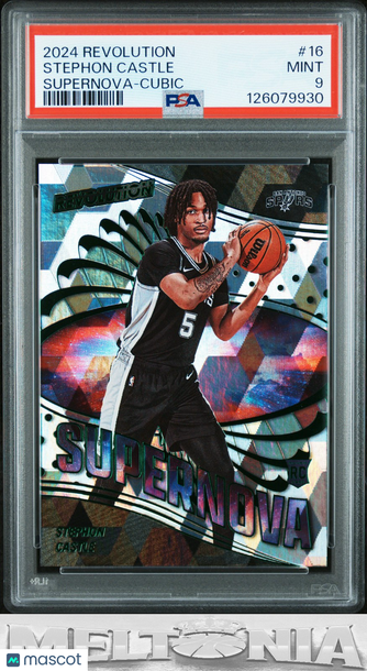 2024-25 Panini Revolution Stephon Castle #16 Supernova Cubic RC PSA 9