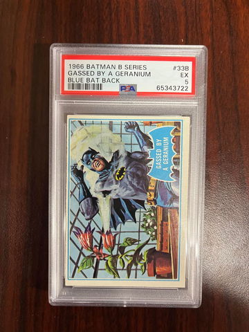 1966 Batman B Series Blue Back 33b PSA 5