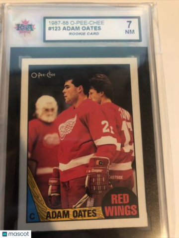 1987-88 O-Pee-Chee Adam Oates #123 Rookie KSA 7