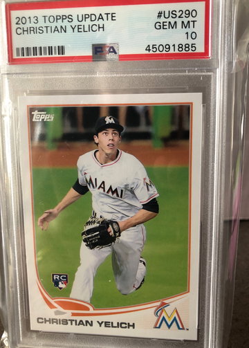 2013 topps update christian yelich 