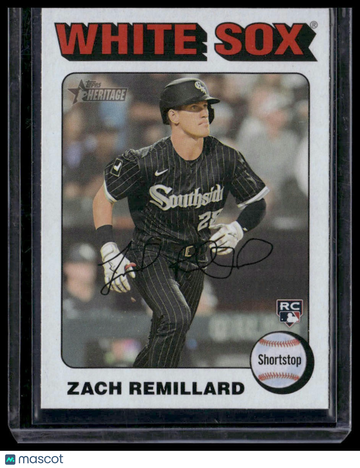 2024 Topps Heritage Zach Remillard #402 White Border