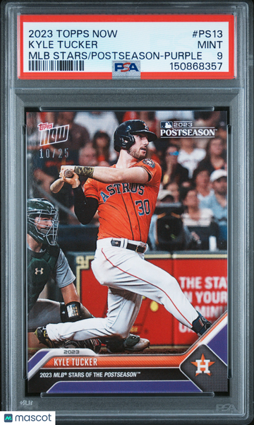 2023 Topps Now MLB Stars Of The Postseason Kyle Tucker #PS13 Purple /25 PSA 9