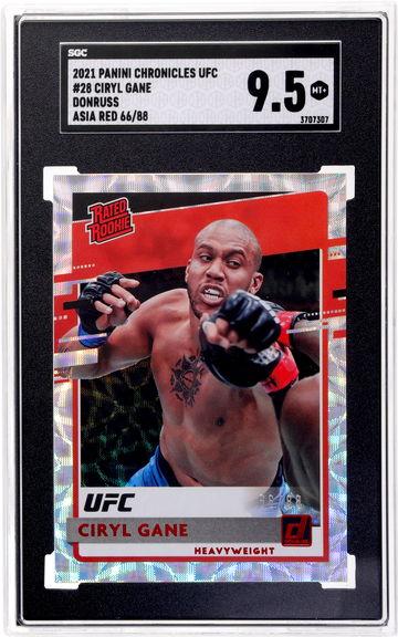2021 Panini Chronicles UFC Donruss Ciryl Gane #28 /88 SGC 9.5 RC