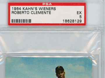 1964 Kahn's Wieners Roberto Clemente PSA 5
