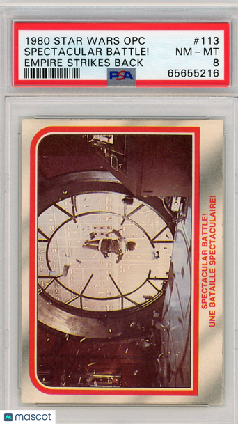 1980 Star Wars Opc Empire Strikes Back Spectacular Battle! #113 PSA 8