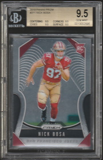 2019 Prizm Nick Bosa BGS 9.5 Gem Mint