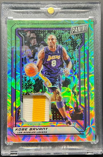 Kobe Bryant 2019 Green Scope Game Used Parch /25