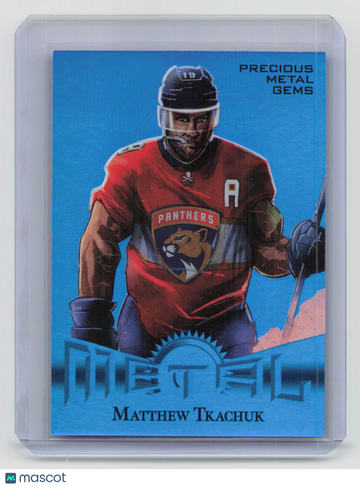 2023-24 SkyBox Metal Universe Hockey Precious Metal Gems Matthew Tkachuk #RT-4 Blue /50