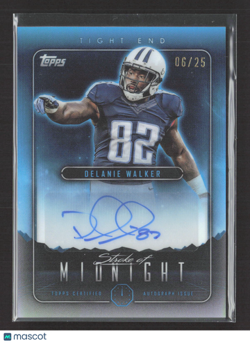 2024 Topps Midnight Stroke of Midnight Delanie Walker #SMA-DW /25 Autograph