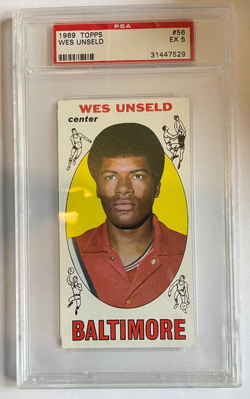1969 Topps Wes Unseld #56 PSA 5
