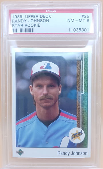1989 Upper Deck Randy Johnson #25 PSA 8