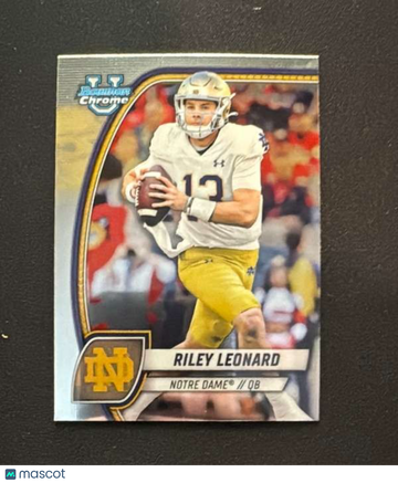2024 Bowman University Chrome - Refractor Riley Leonard #154