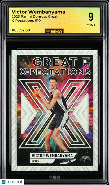2023 Panini Donruss Great X-Pectations Victor Wembanyama #10 RC MBA 9