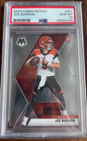 Joe Burrow 2020 Mosaic base PSA 10