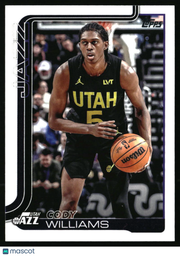 2025-26 Topps Cody Williams #130 Utah Jazz