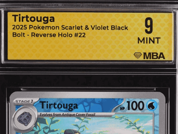 2025 Pokemon Scarlet & Violet Black Bolt Tirtouga Reverse Holo MBA 9 #22