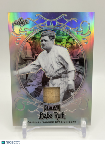 2019 Leaf Metal Babe Ruth #YS-44 Prismatic /10 Original Yankee Stadium Seat