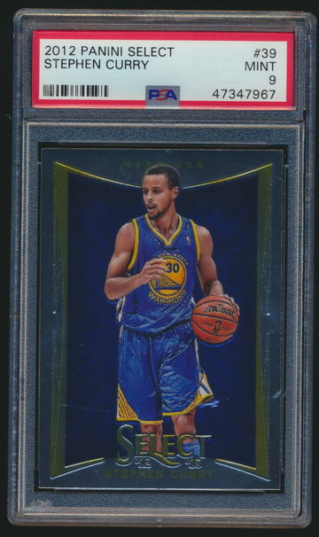 2012 Panini Select Stephen Curry PSA 9 1st Year Select Steph