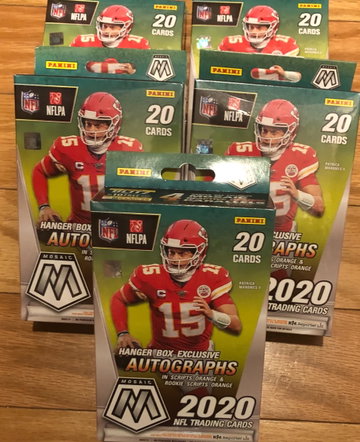 2020 football mosaic hanger lot 5