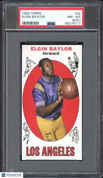 1969 Topps Elgin Baylor #35 Oc PSA 8